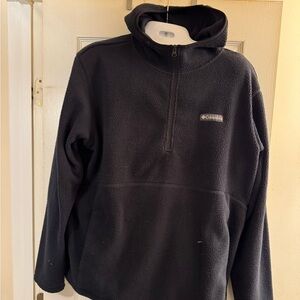 Columbia Boulder Springs 1/4 Zip Hoodie, Black, new